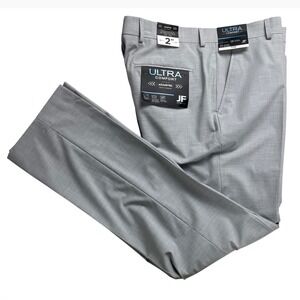 J.Ferrar Ultra Comfort Slim Fit Dress Pants Mens 34x32 Cool Gray Stretch